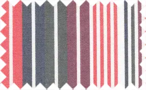 Midnight Blue/Dark Green/Plum Orange/White Stripes, 100% Cotton