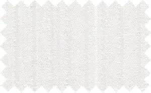 White on White Stripes, 100% Cotton