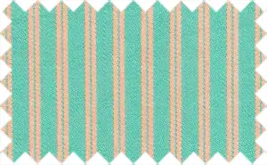 Keppel Green/Tacao Stripes, 100% Cotton