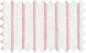 French Rose/Pale Pink/White 2Ply Textured Stripes, 2Ply 100% Cotton