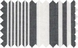 Black/White Stripes, 100% Cotton