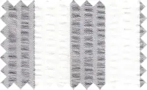 Gray/White Searsucker Stripes, 100% Cotton - Crepe/Searsucker fabric
