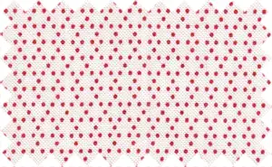 White on Cardinal Dots Printed Pattern, 100% Cotton