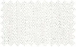 White Textured Chevron, 100% Cotton