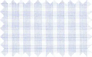 Jordy Blue/White 2Ply Checks, 2Ply 100% Cotton
