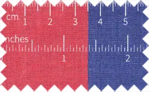 Resolution Blue/Cerise Red Wide LinenStripes, 100% Linen