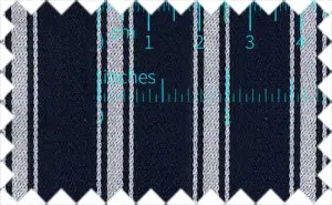 Black/White Stripes, 100% Cotton
