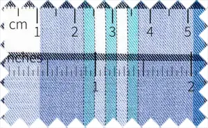 Denim Blue/Wild Blue Yonder/Turquoise/White/Black Checks, 100% Cotton