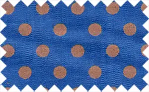 Muddy waters pink/Egyptian Blue polka dots, 100% Polyester