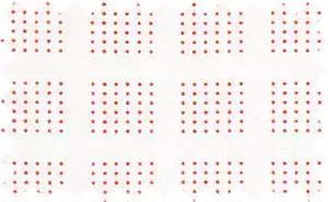 Dark Red/White Printed Patterns, Cotton/Polyester Blends - Soft feel and crease resistant fabric.