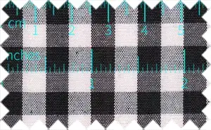 Black/White Checks, Cotton/Polyester Blends