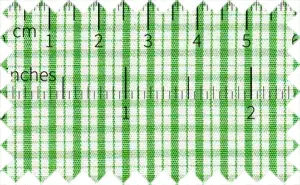 Apple Green/White Checks, 100% Cotton