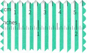 Turquoise/White Stripes, 100% Cotton