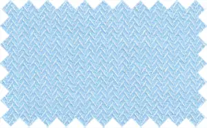 Blizzard Blue/White narrow Herringbone, 2Ply 100% Cotton