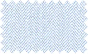 Shiny White/light Blue narrow herringbone, 2Ply 100% Cotton