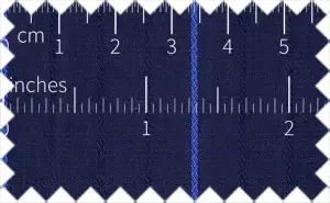 Midnight Blue/Cerulean Blue Textured Stripes, Cotton/Polyester Blends