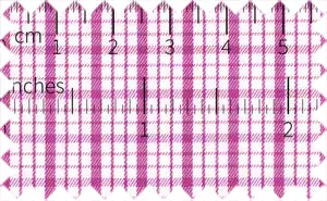 Medium Red Violet/White Checks, 100% Polyester