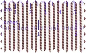 Congo Brown/White Stripes, 100% Cotton
