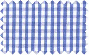 Blue/White 2Ply Cotton Checks, 2Ply cotton with a soft feel.