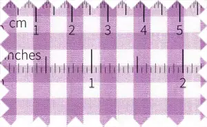 Purple/White Gingham checks, 100% Cotton