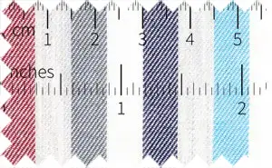 Mexican Red/Midnight Express/Light Sky Blue/Storm Grey/White 2Ply Stripes, 100% 2Ply Cotton