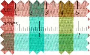 Carmine Red/Light Sea Green/Fern Frond Green/White Checks, 100% Cotton