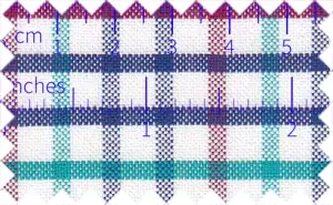 Dark Blue/Purple/Light Green 2Ply Oxford Checks, 2Ply Cotton/Polyester BlendsrnMidnight Blue/Tyrian Purple/Light Sea Green/White