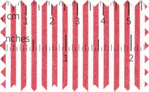 Roman Red/White stripes, 100% Polyester