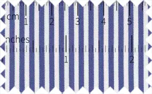 Waikawa Blue/White Stretchable Stripes, Cotton/Polyester Blends