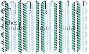 Pattens Blue/Green/Black 2Ply Stripes, 2Ply 100% Cotton- Very soft fabric and wrinkles less.