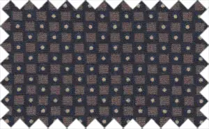 Brown Derby/Midnight blue Stretchable Printed Patterns, 100% Polyester - Soft feel - Non iron