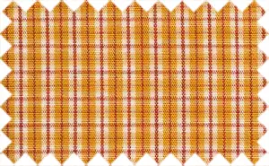 Golden Grass/Medium Carmine/White Checks, 100% Cotton