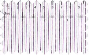 Purple/White Stripes, 60% Cotton/40% Polyester
