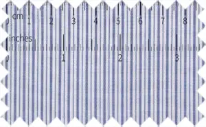 Shipcove Blue 2Ply Stripes, 100% 2Ply Cotton