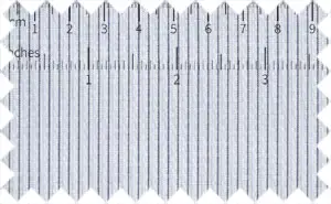 Black/White Pinstripes, Cotton/Polyester Blends