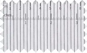 Black/White Pin Stripes, Cotton/Polyester Blends - Fabric is smooth with a silky shine - Not breathable, good for fall season.
