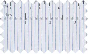 Portage Blue/White Pinstripes, Cotton/Polyester Blends
