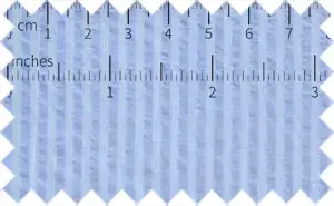 Sky Blue Searsucker Stripes, Cotton/Polyester Blends