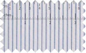 Black/Blue/Light Blue over white Stripes, Cotton/Polyester Blends