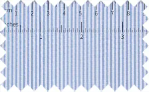 Polo Blue/White Stripes, 100% Polyester. The fabric has soft feel