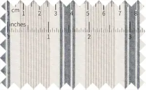 Black/Tide Brown Pinpoint Stripes, 100% Cotton - Thin fabric - best for summer