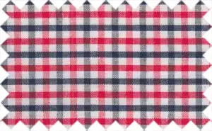 Red/Black Gingham Checks, 35% Cotton/65% Polyester
