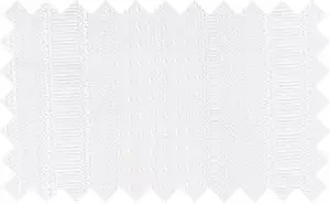 White on White Stripes, 100% Polyester with a soft feel