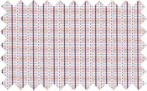 Shilo Red/Firod Blue/White Checks, 35% cotton/65% polyester rnNot a breathable fabric.rnBest for winter.