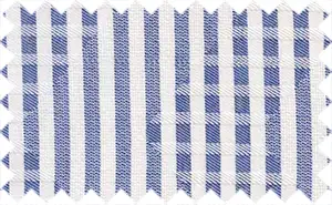 Tory Blue/White Stripes, 65% Polyester/35% Cotton
