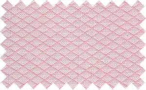 Carousel Pink/Can Can Pink rhombas pattern, 35% cotton/65% polyester