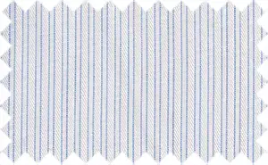 Wild Blue Yonder/White Stripes, 65% cotton/35% polyester with a soft feel and shiny surface.