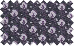 Mulled Wine/Black Cotton Pattern, 100% Polyester