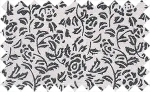 Black/White pattern, 80% polyester/20% cotton