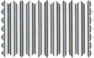 Light Gray/Dark Gray/White Stripes, 35% Cotton/65% Polyester